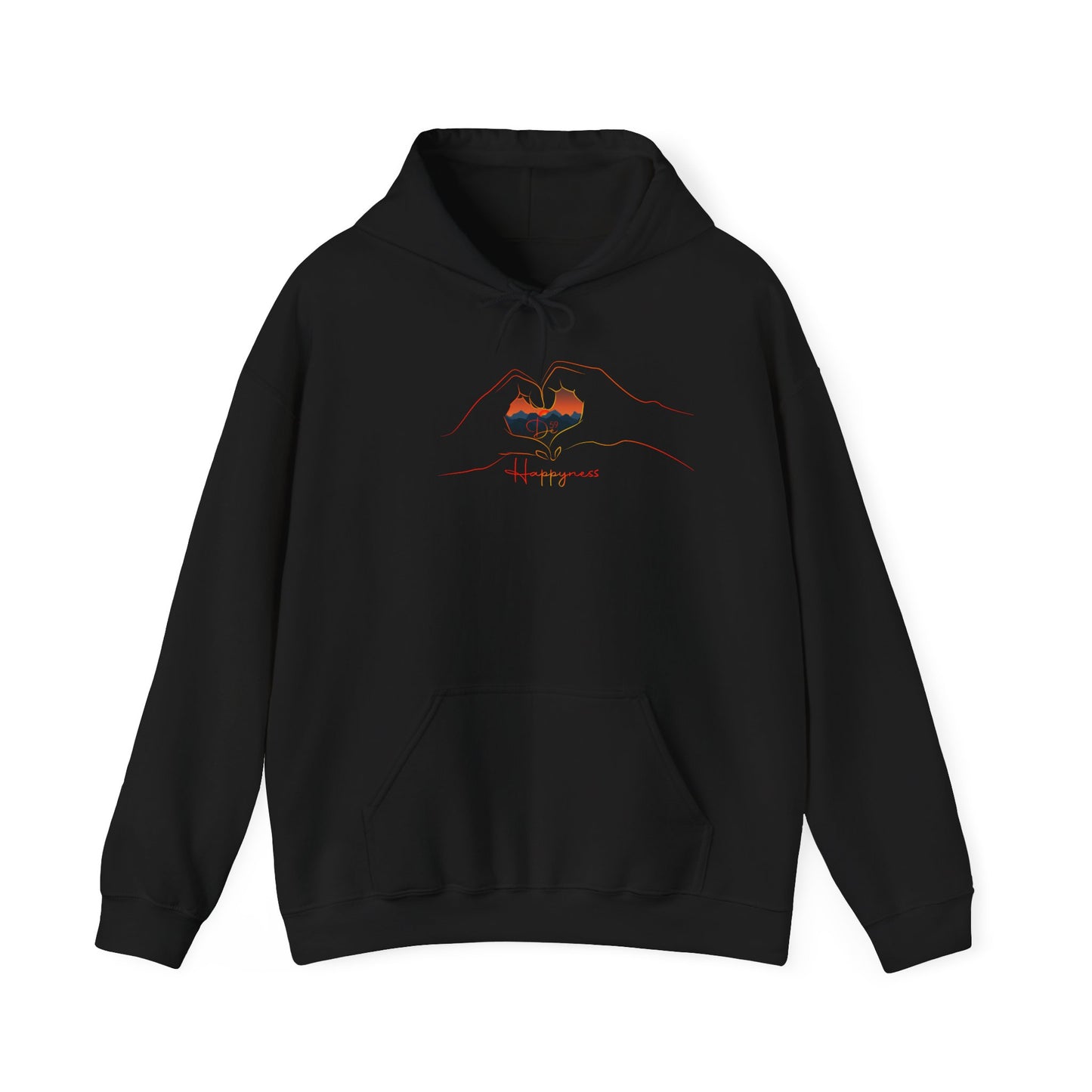 Happiness Mountain Unisex Hoodie - Cozy Heavy Blend Sweatshirt