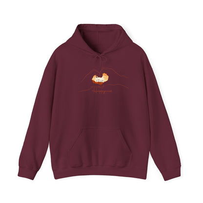 Happiness desert Hooded Sweatshirt - Cozy, Inspirational Apparel