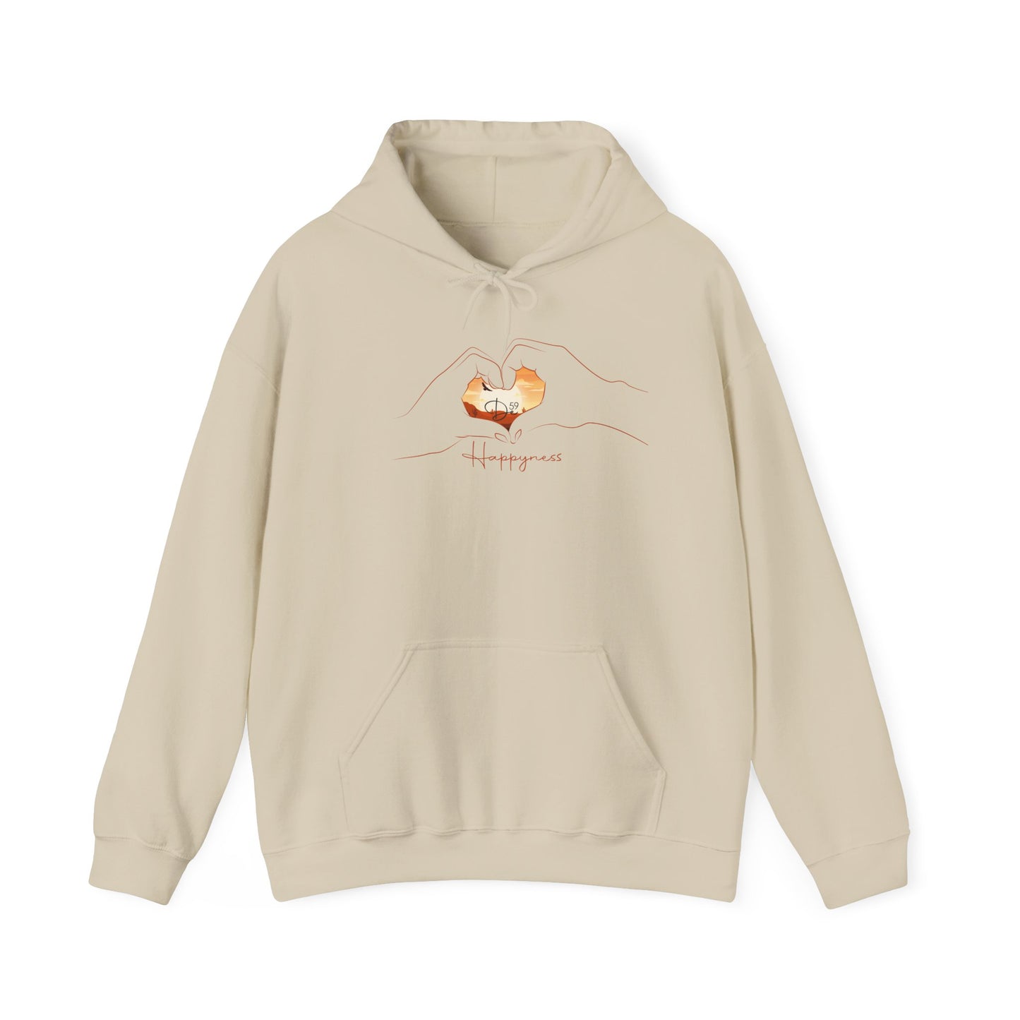 Happiness desert Hooded Sweatshirt - Cozy, Inspirational Apparel