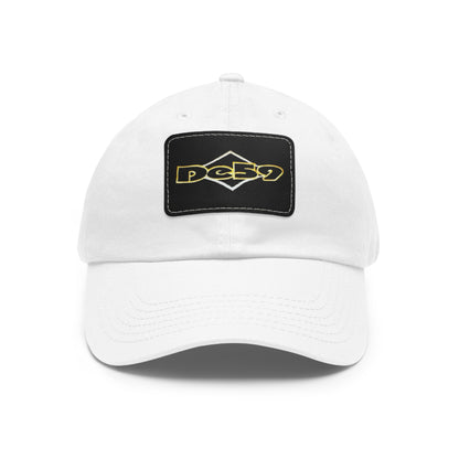 Dad Hat with Leather Patch (Rectangle)